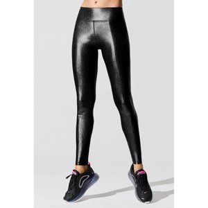 Carbon38 Full Length Crocodile Takara Shine Leggings Regular Rise